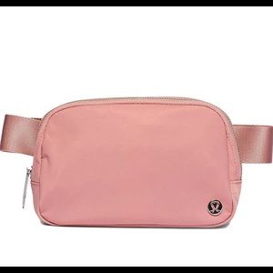 Light blush/pink LuLu belt bag.